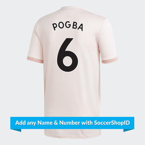 adidas Junior 2018-19 Manchester United Away Shirt – PLAYER PRINTED