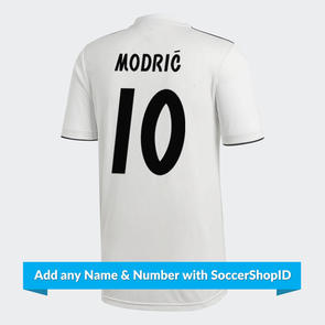 adidas Junior 2018-19 Real Madrid Home Jersey - PLAYER PRINTED