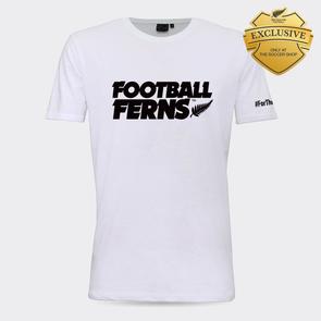 Football Ferns Junior Logo Supporter Tee – White