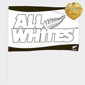 All Whites Large Flag On Pole