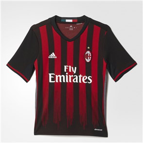 adidas Junior 2016-17 AC Milan Home Shirt