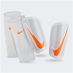 Nike Mercurial Lite Shin Guards – White/Orange