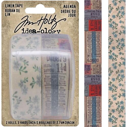 Idea-Ology Linen Tape 1X3yd 2/Pkg-Agenda