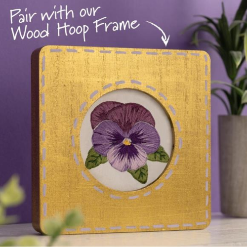 Bucilla Stamped Embroidery Kit - Pretty Pansy