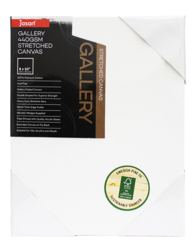 Jasart Gallery Canvas 440gsm - Thick Edge 1.5"