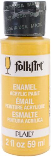 FolkArt Matte Acrylic Paint - School Bus Yellow, 2 oz, Bottle