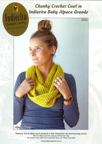 Alpaca Yarns Pattern 2522 Chunky Crochet Cowl The Ribbon Rose