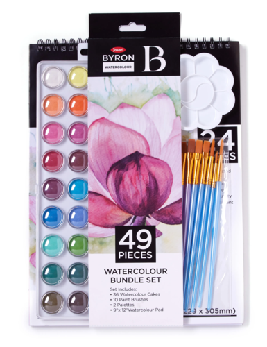 Byron Ultimate Watercolour Set - 49pc