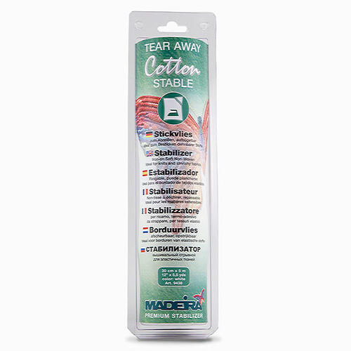 Madeira Cotton Stable Iron-On Tear Away 30cm x 5m