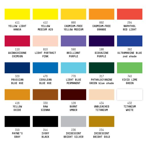 Liquitex Professional Heavy Body Set/24 - Essentials