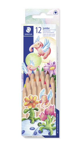 Staedtler Natural Jumbo Natural Colour Pencils - Assorted 12'S