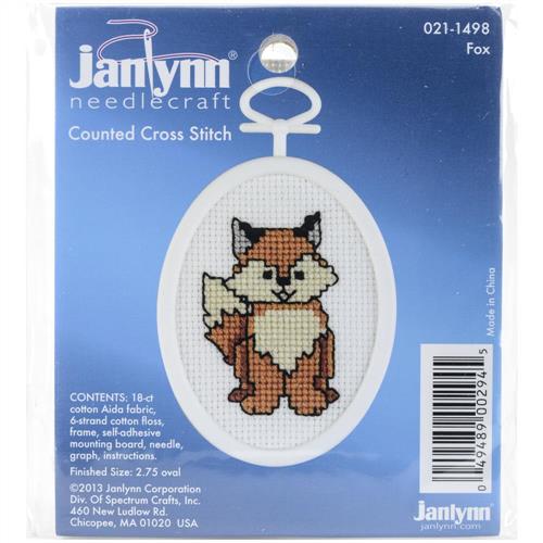 Janlynn Mini Cross Stitch Kit: Fox