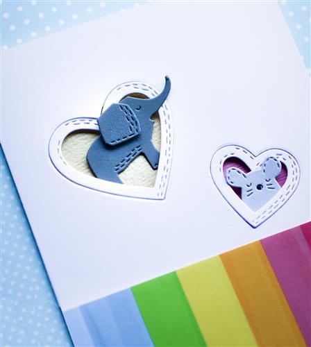 Poppystamps Whittle Heart Frames - Die