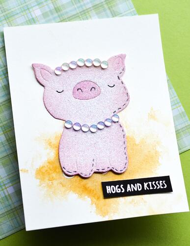 Poppystamps Grand Whitle Pig