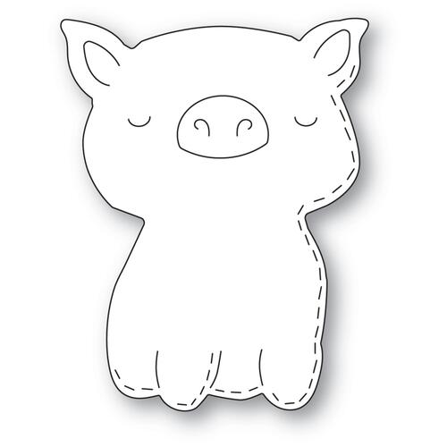 Poppystamps Grand Whitle Pig