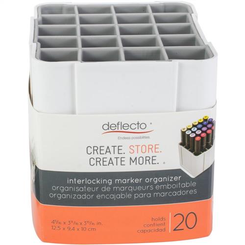 Deflecto 29123CR Interlocking Marker Organiser