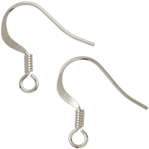 Cousin Plated Silver Elegance Metal Findings - Fishhooks 10/Pkg