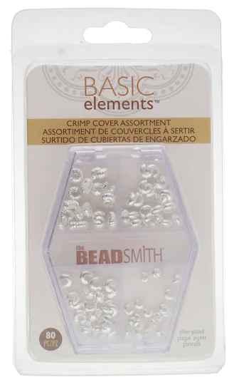 The Beadsmith Crimp Cover Assortment - Silver-plated