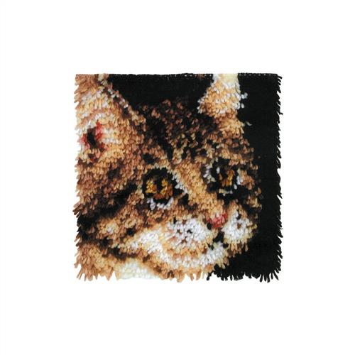 Wonderart Latch Hook Kit 12X12 Tabby