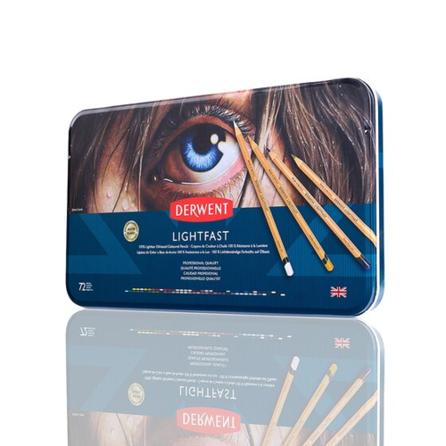 DERWENT LIGHTFAST 色鉛筆 72色缶入りプラス44本 Derwent Lightfast Colored Pencil - Set of 72 | BLICK Art