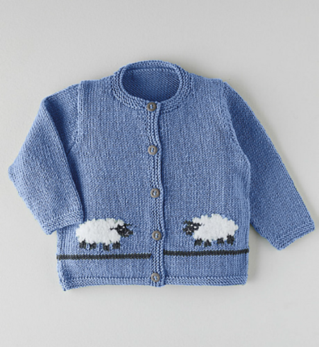 Sirdar Sheep Cardigan - Knitting Kit / Pattern