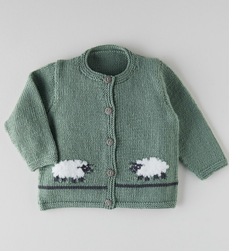 Sirdar Sheep Cardigan - Knitting Kit / Pattern
