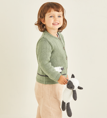 Sirdar Sheep Cardigan - Knitting Kit / Pattern