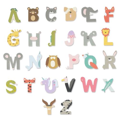 Sizzix Die Set 26PK - Animal Alphabet