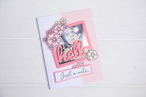 Sizzix  Framelits Die Set 8PK w/6PK Stamps Floral Hello