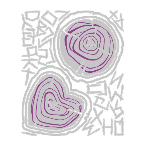 Sizzix Tim Holtz Thinlits Die Set 33PK - Wood Slice