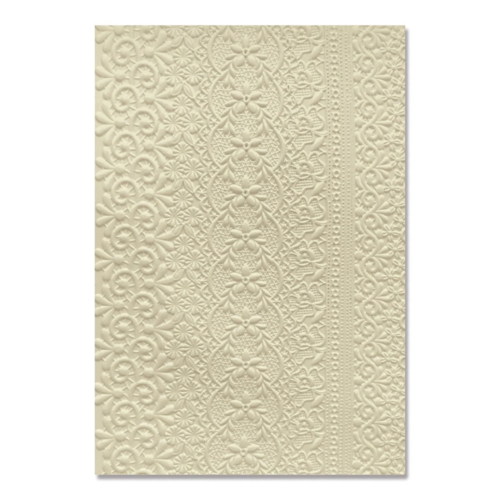 Sizzix 3D Textured Impressions A5 Embossing Folder – Lace | The Ribbon Rose