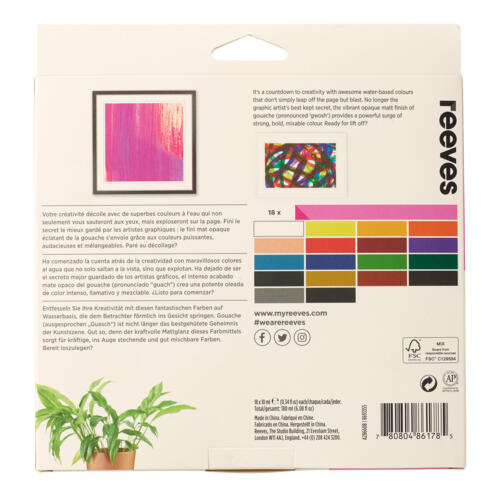 Reeves Gouache 10ml Set/18