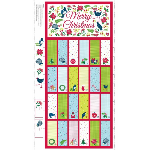 Nutex Kiwi Advent Calendar 60cm Panel The Ribbon Rose