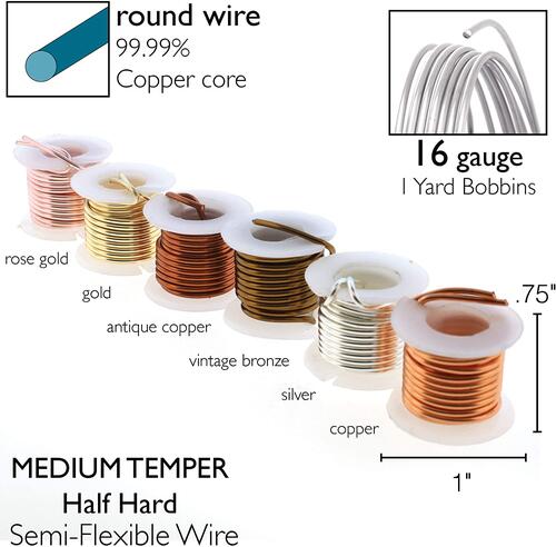 The Beadsmith Wire Elements tarnish reisitant wire assortment
