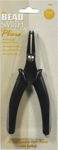 The Beadsmith Hi Tech Leather Hole Punch With Spring