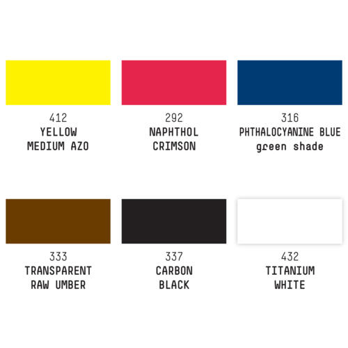 Liquitex Acrylic Ink Set 30ml, Essentials Set/6