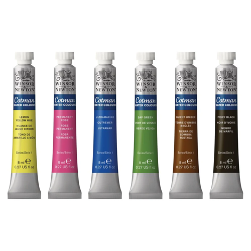 Winsor & Newton Cotman Watercolour - 6 Tube Set