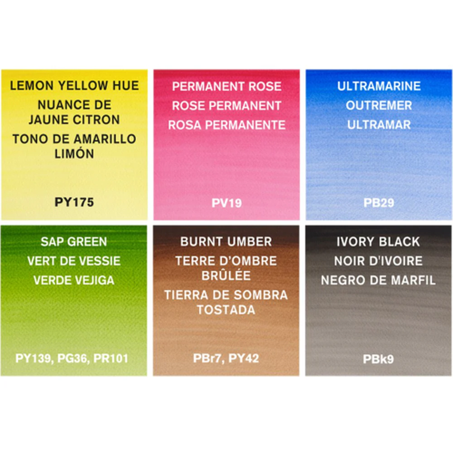 Winsor & Newton Cotman Watercolour - 6 Tube Set