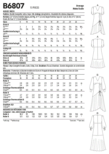 Butterick Pattern 6807
