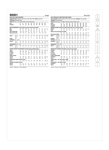 Butterick Pattern 6901 Misses' Vest, Pants and Shorts