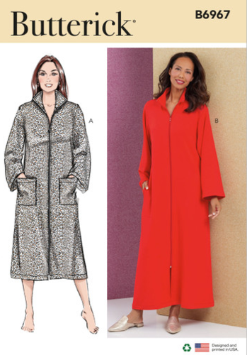 Butterick Sewing Pattern Misses' and Women's Robe B6967 | The Ribbon Rose