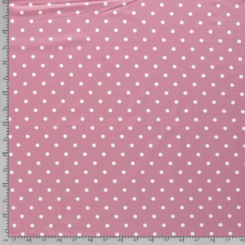 Nooteboom Cotton Jersey - Printed Dots #11810 - Colour 014 - Old Pink