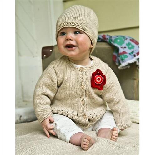 Lisa F Baby Cakes BC40 Indiana Cardi and Hat - Knitting Pattern / Kit