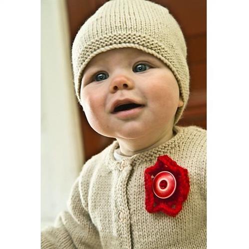 Lisa F Baby Cakes BC40 Indiana Cardi and Hat - Knitting Pattern / Kit