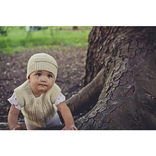 Lisa F Baby Cakes BC54 Aubery Vest and Hat - Knitting Pattern / Kit