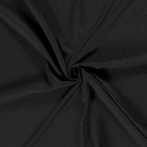 Nooteboom Woven Cotton Dobby (Poplin) 130gsm #19280 - Colour 69 - Black