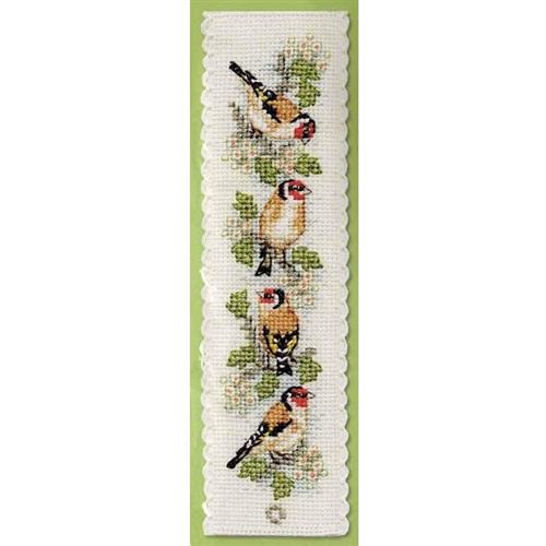 Garden Birds Bookmark Cross Stitch Kit Textile Heritage 