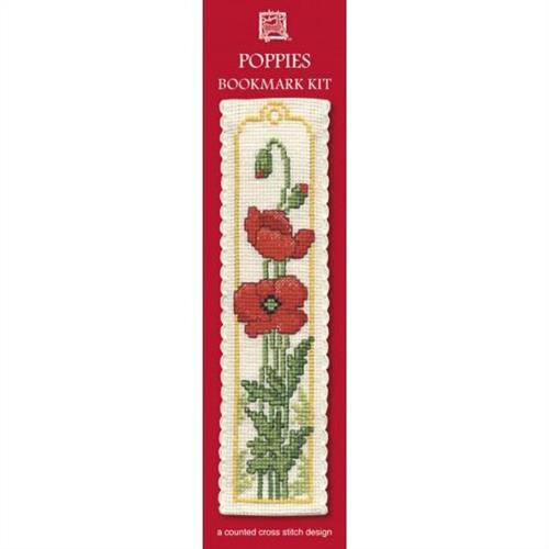 Cross Stitch Bookmark Kit - Damask Rose Counted Cross Stitch Pattern With Threads & Aida - View #11