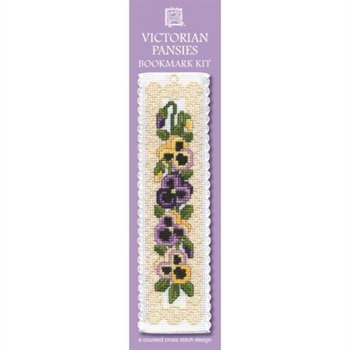 Textile Heritage Damask Rose Counted Cross Stitch Bookmark Kit