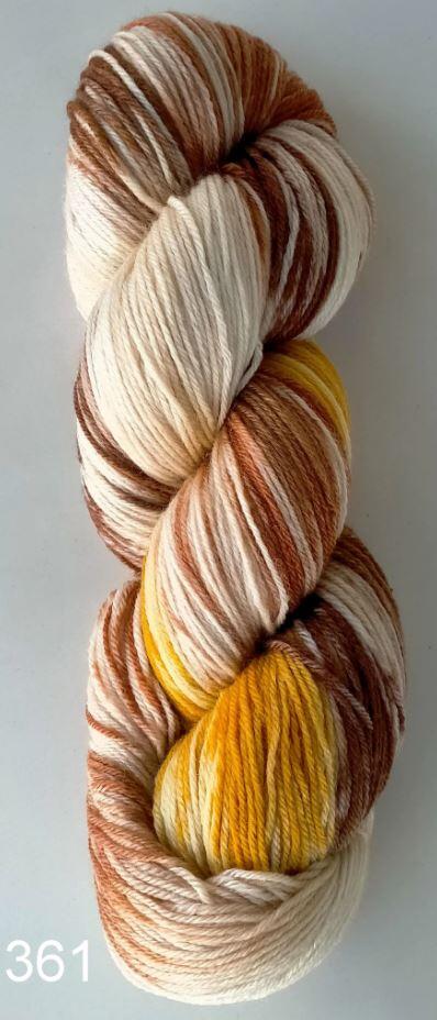 100g/350m Yellow Color wool yarn Socks wool yarn Hand or machine knitting yarn Weaving wool fiber New Zealand 100% wool yarn